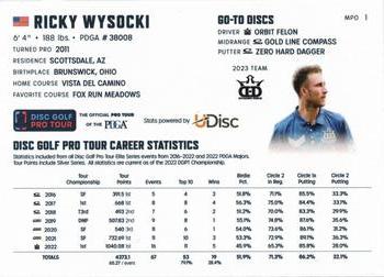 2023 Disc Golf Pro Tour #MPO1 Ricky Wysocki Back